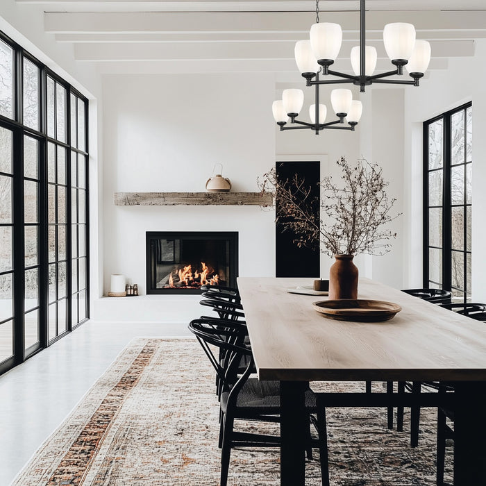 Z-Lite - 7004-5MB - Five Light Chandelier - Oren - Matte Black