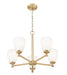 Z-Lite - 7004-5MGLD - Five Light Chandelier - Oren - Modern Gold