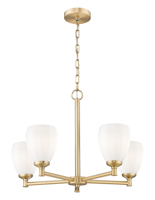 Z-Lite - 7004-5MGLD - Five Light Chandelier - Oren - Modern Gold