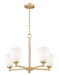 Z-Lite - 7004-5MGLD - Five Light Chandelier - Oren - Modern Gold
