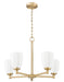 Z-Lite - 7004-5MGLD - Five Light Chandelier - Oren - Modern Gold