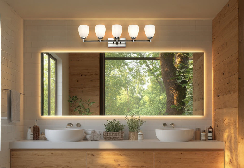 Z-Lite - 7004-5V-BN - Five Light Vanity - Oren - Brushed Nickel