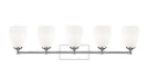 Z-Lite - 7004-5V-CH - Five Light Vanity - Oren - Chrome