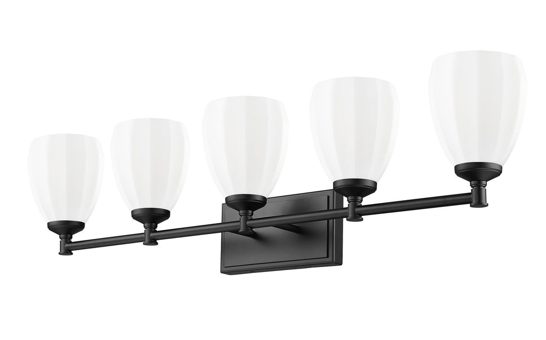 Z-Lite - 7004-5V-MB - Five Light Vanity - Oren - Matte Black