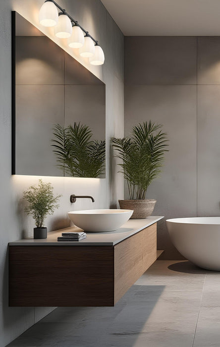 Z-Lite - 7004-5V-MB - Five Light Vanity - Oren - Matte Black