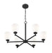 Z-Lite - 7004-6MB - Six Light Chandelier - Oren - Matte Black