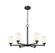 Z-Lite - 7004-6MB - Six Light Chandelier - Oren - Matte Black