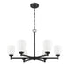 Z-Lite - 7004-6MB - Six Light Chandelier - Oren - Matte Black