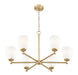 Z-Lite - 7004-6MGLD - Six Light Chandelier - Oren - Modern Gold