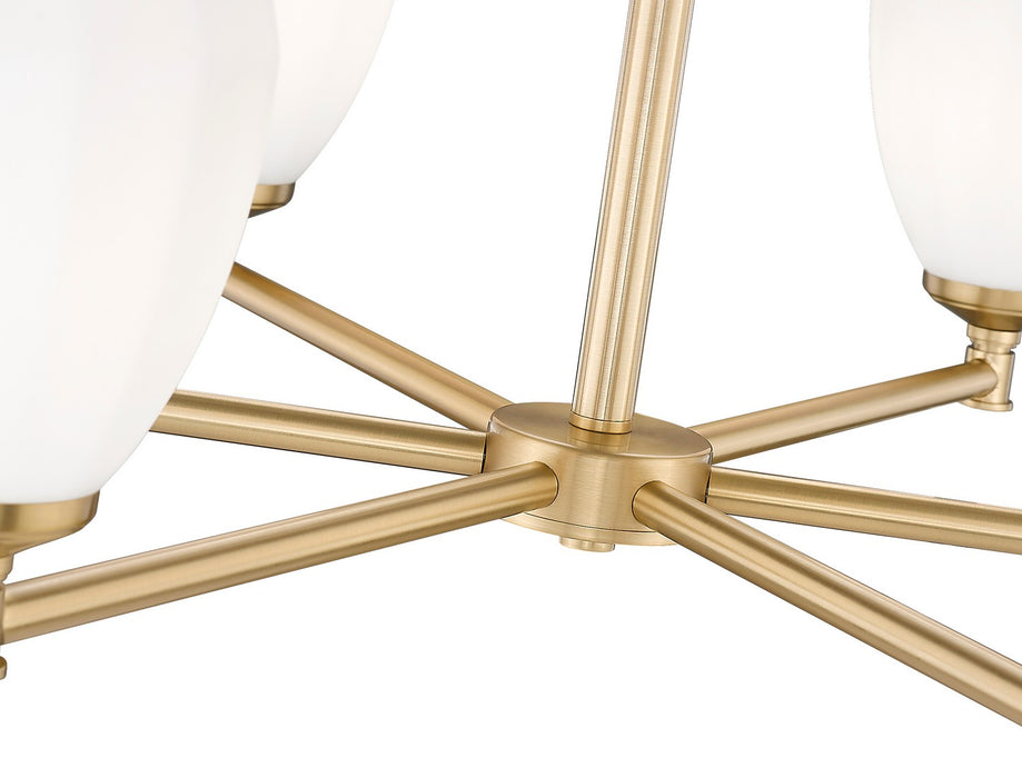 Z-Lite - 7004-6MGLD - Six Light Chandelier - Oren - Modern Gold