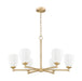 Z-Lite - 7004-6MGLD - Six Light Chandelier - Oren - Modern Gold