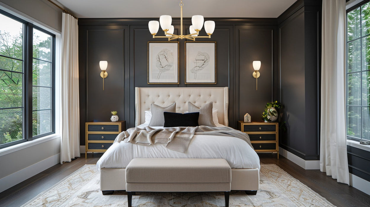 Z-Lite - 7004-6MGLD - Six Light Chandelier - Oren - Modern Gold