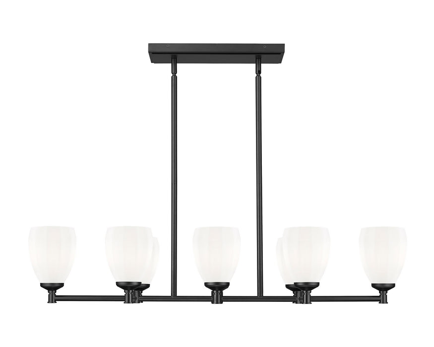 Z-Lite - 7004-8L-MB - Eight Light Linear Chandelier - Oren - Matte Black