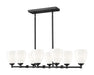 Z-Lite - 7004-8L-MB - Eight Light Linear Chandelier - Oren - Matte Black