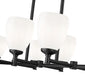 Z-Lite - 7004-8L-MB - Eight Light Linear Chandelier - Oren - Matte Black