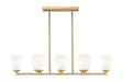 Z-Lite - 7004-8L-MGLD - Eight Light Linear Chandelier - Oren - Modern Gold