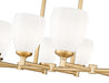 Z-Lite - 7004-8L-MGLD - Eight Light Linear Chandelier - Oren - Modern Gold