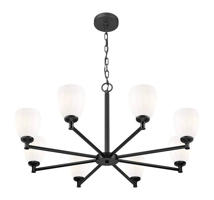 Z-Lite - 7004-8MB - Eight Light Chandelier - Oren - Matte Black