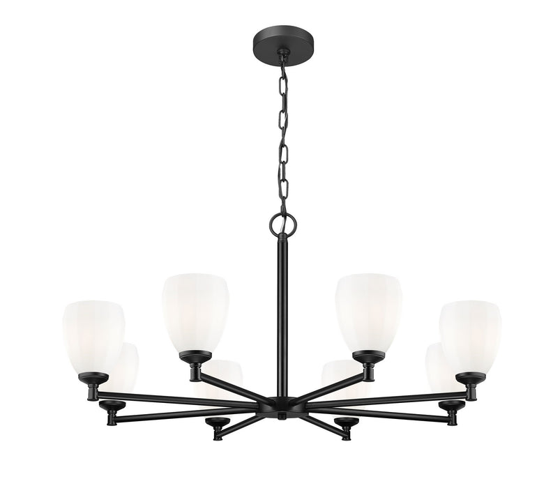 Z-Lite - 7004-8MB - Eight Light Chandelier - Oren - Matte Black