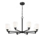 Z-Lite - 7004-8MB - Eight Light Chandelier - Oren - Matte Black