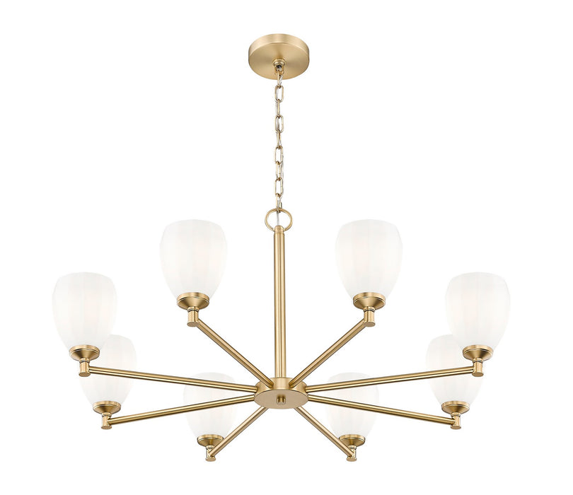 Z-Lite - 7004-8MGLD - Eight Light Chandelier - Oren - Modern Gold