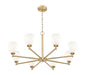 Z-Lite - 7004-8MGLD - Eight Light Chandelier - Oren - Modern Gold