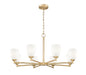 Z-Lite - 7004-8MGLD - Eight Light Chandelier - Oren - Modern Gold