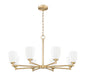 Z-Lite - 7004-8MGLD - Eight Light Chandelier - Oren - Modern Gold
