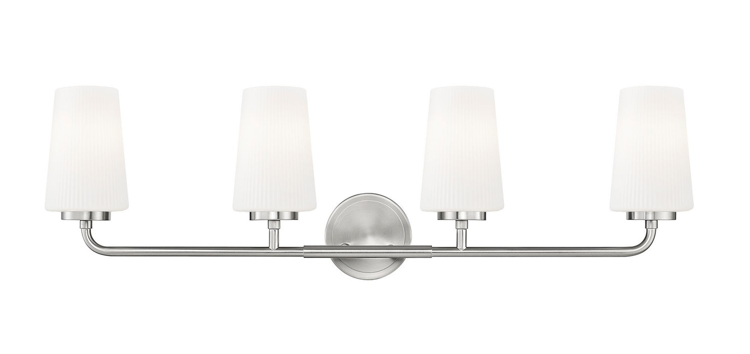 Z-Lite - 7005-4V-BN - Four Light Vanity - Montford - Brushed Nickel