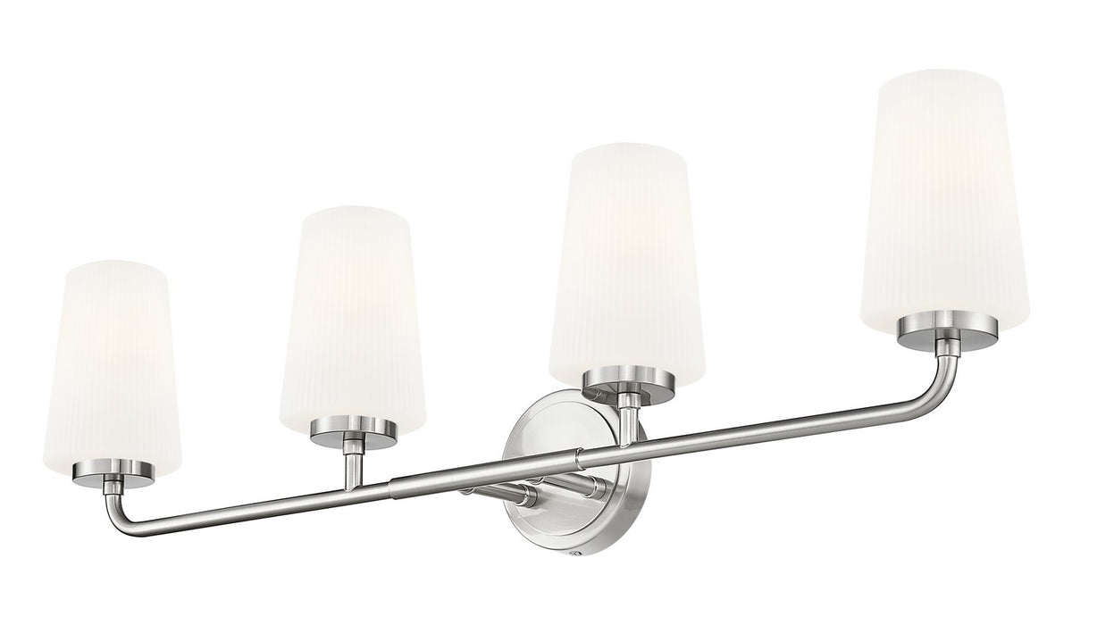 Z-Lite - 7005-4V-BN - Four Light Vanity - Montford - Brushed Nickel