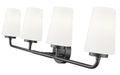 Z-Lite - 7005-4V-MB - Four Light Vanity - Montford - Matte Black