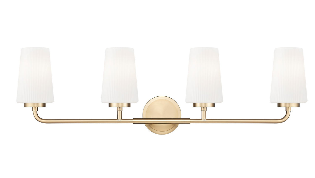 Z-Lite - 7005-4V-MGLD - Four Light Vanity - Montford - Modern Gold