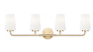 Z-Lite - 7005-4V-MGLD - Four Light Vanity - Montford - Modern Gold