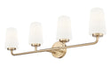 Z-Lite - 7005-4V-MGLD - Four Light Vanity - Montford - Modern Gold
