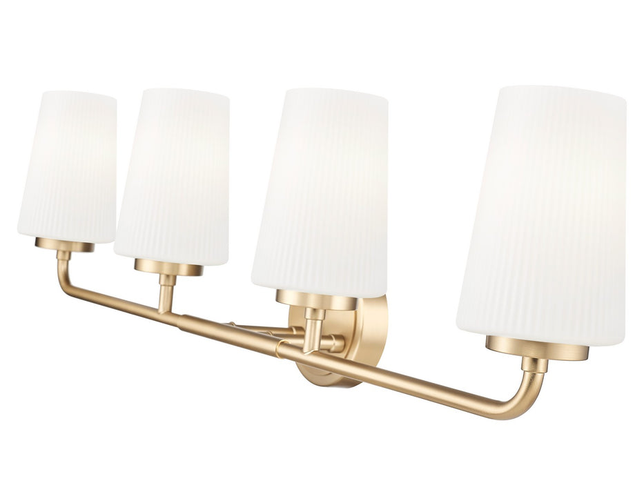 Z-Lite - 7005-4V-MGLD - Four Light Vanity - Montford - Modern Gold