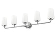 Z-Lite - 7005-5V-CH - Five Light Vanity - Montford - Chrome