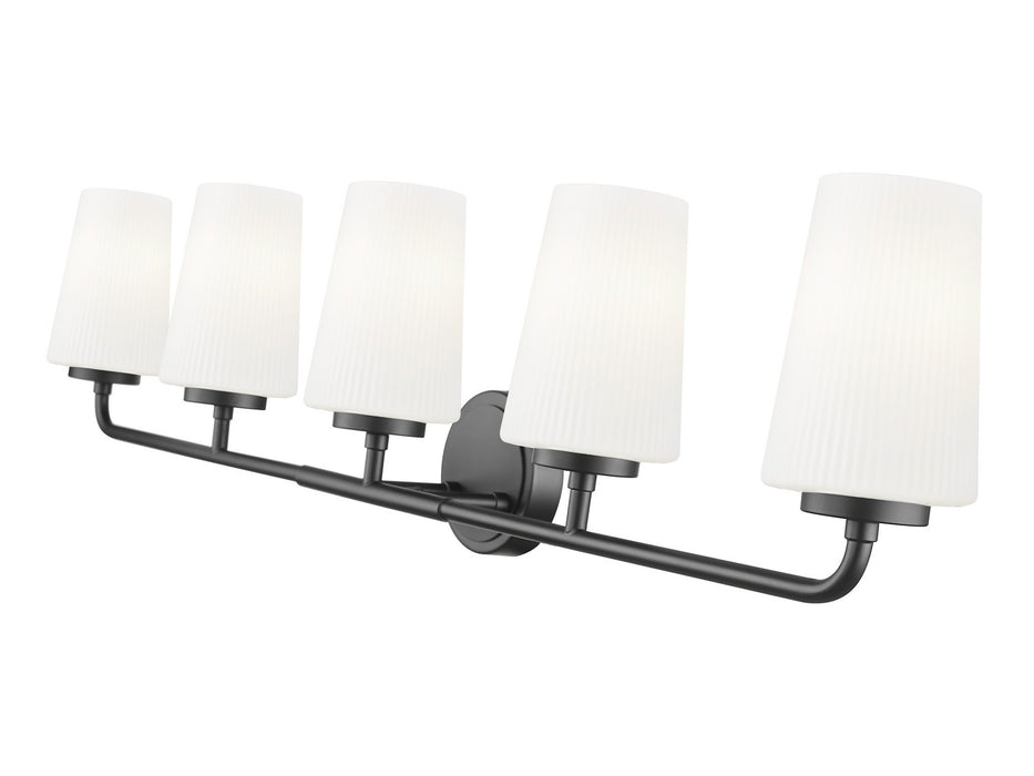 Z-Lite - 7005-5V-MB - Five Light Vanity - Montford - Matte Black