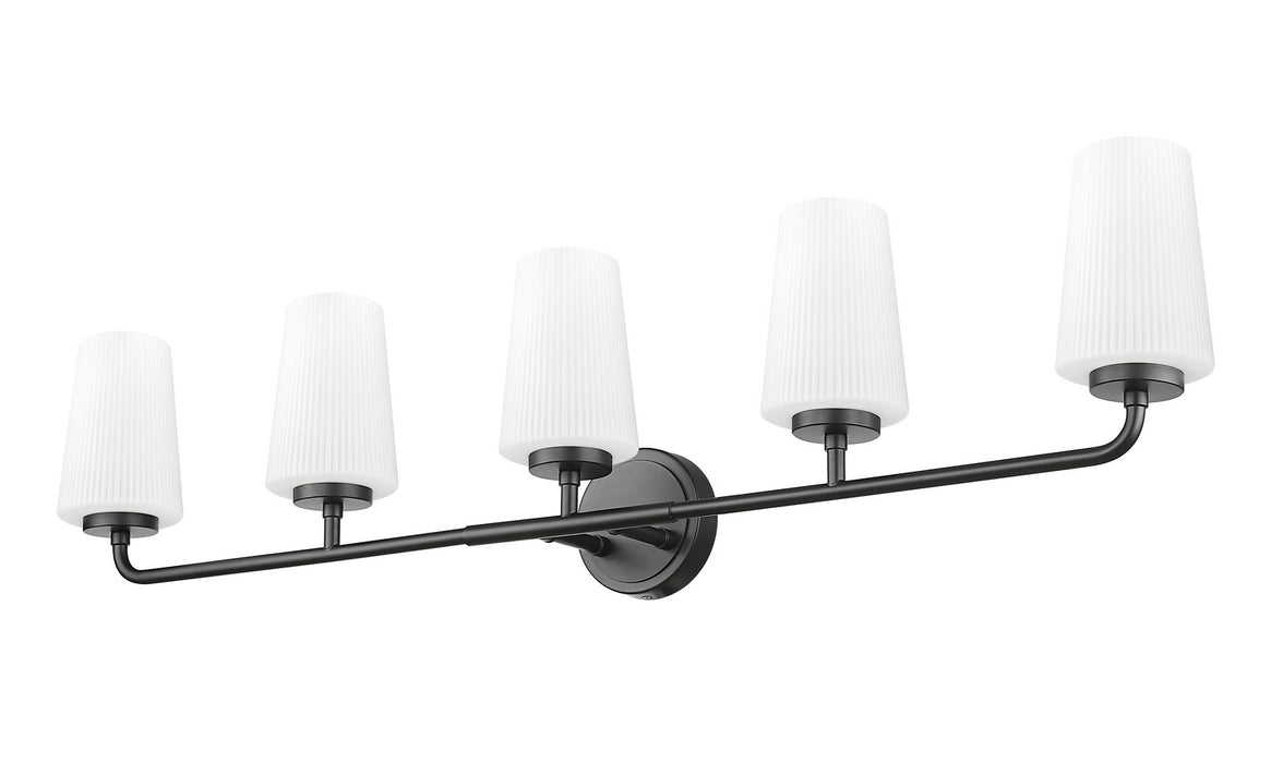 Z-Lite - 7005-5V-MB - Five Light Vanity - Montford - Matte Black