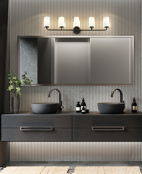 Z-Lite - 7005-5V-MB - Five Light Vanity - Montford - Matte Black