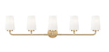 Z-Lite - 7005-5V-MGLD - Five Light Vanity - Montford - Modern Gold