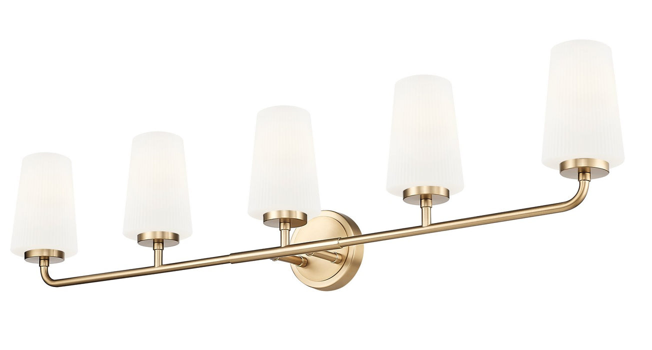 Z-Lite - 7005-5V-MGLD - Five Light Vanity - Montford - Modern Gold