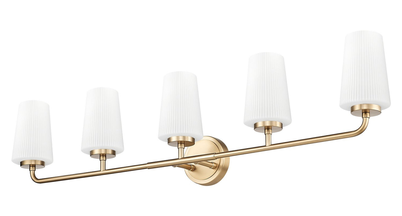 Z-Lite - 7005-5V-MGLD - Five Light Vanity - Montford - Modern Gold