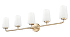 Z-Lite - 7005-5V-MGLD - Five Light Vanity - Montford - Modern Gold