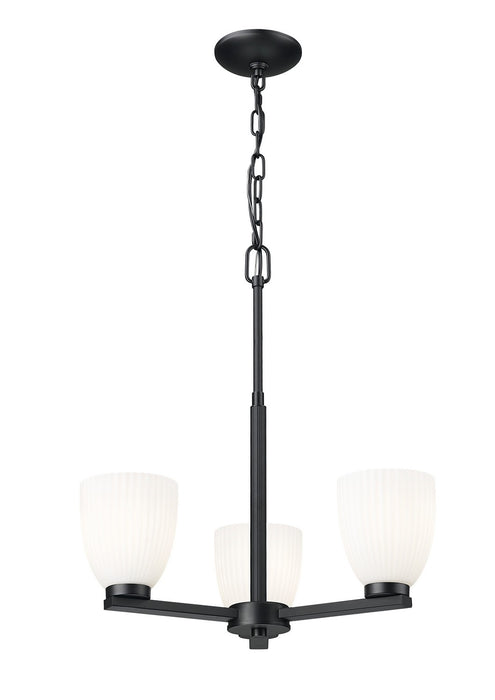 Z-Lite - 7518-3MB - Three Light Chandelier - Naya - Matte Black