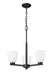 Z-Lite - 7518-3MB - Three Light Chandelier - Naya - Matte Black