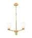 Z-Lite - 7518-3MGLD - Three Light Chandelier - Naya - Modern Gold