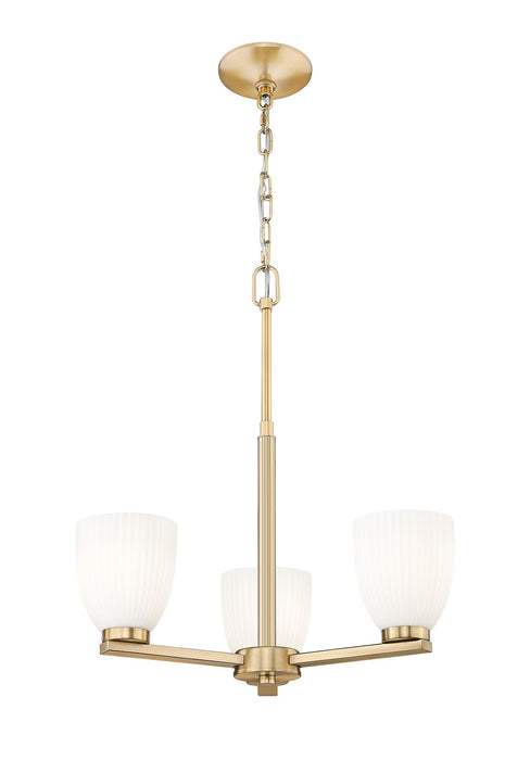 Z-Lite - 7518-3MGLD - Three Light Chandelier - Naya - Modern Gold