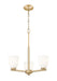 Z-Lite - 7518-3MGLD - Three Light Chandelier - Naya - Modern Gold