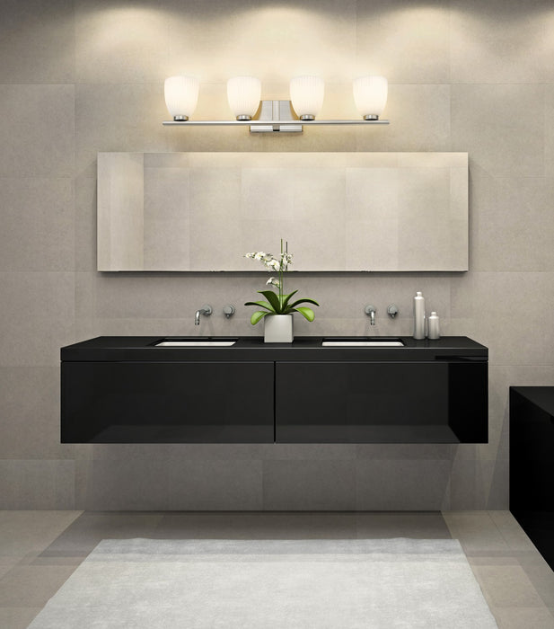 Z-Lite - 7518-4V-BN - Four Light Vanity - Naya - Brushed Nickel