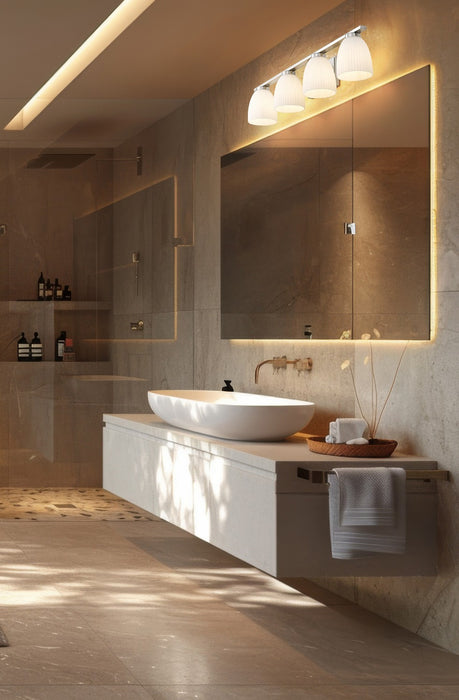 Z-Lite - 7518-4V-BN - Four Light Vanity - Naya - Brushed Nickel